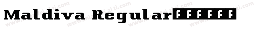 Maldiva Regular字体转换